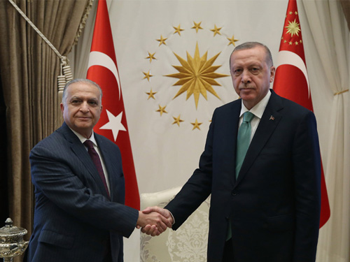 President Erdoğan receives Iraqi Foreign Minister Alhakim and Defense Minister Al-Shammari