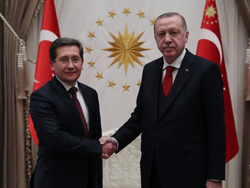 Belarusian ambassador presents his credentials to President Erdoğan
