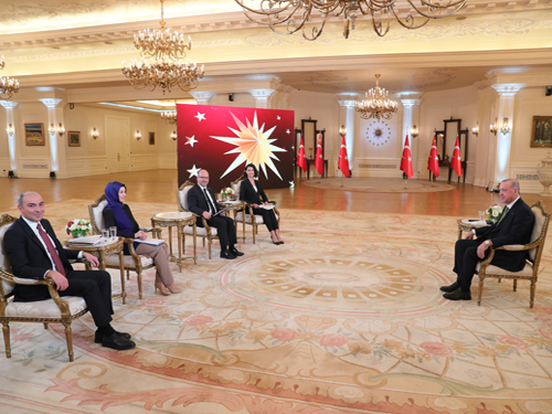 President Erdoğan on TRT special broadcast
