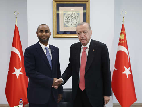 President Erdoğan receives Minister of Ports and Marine Transport Nur of Somalia