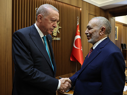 President Erdoğan receives Speaker al-Mashhadani of the Iraqi Council of Representatives