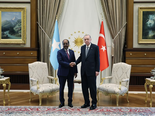 President Erdoğan meets with President Mohamud of Somalia