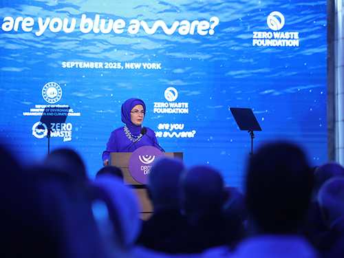 First Lady Erdoğan attends “Drop by Drop - Zero Waste Blue” Exhibition in New York