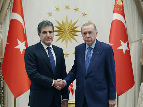 President Erdoğan receives IKRG President Barzani