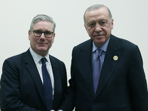 President Erdoğan meets with PM Starmer of the UK