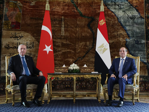 President Erdoğan meets with President el-Sisi of Egypt