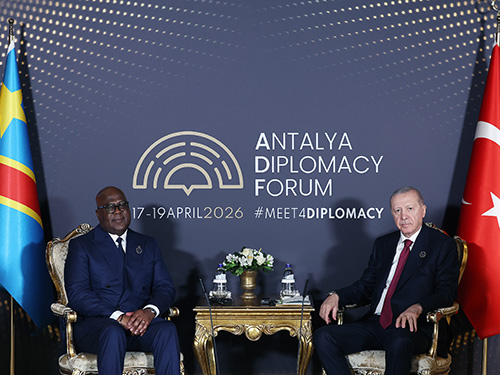 President Erdoğan meets with President Tshisekedi of Democratic Republic of the Congo