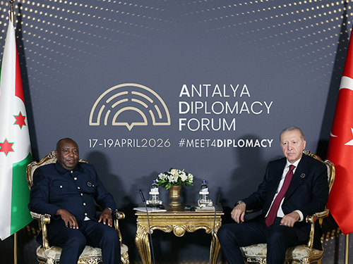 President Erdoğan meets with President Ndayishimiye of Burundi