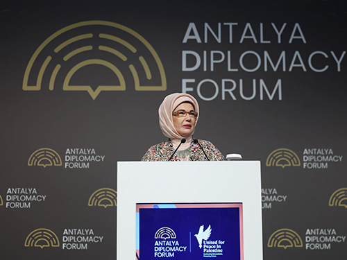 First Lady Erdoğan attends “United for Peace in Palestine” event