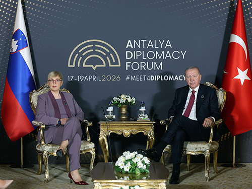President Erdoğan meets with President Pirc Musar of Slovenia