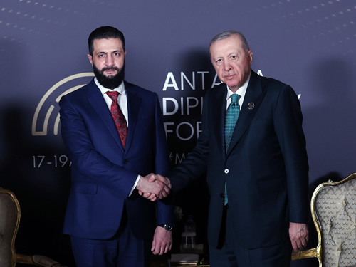 President Erdoğan meets with Syrian President Al-Sharaa
