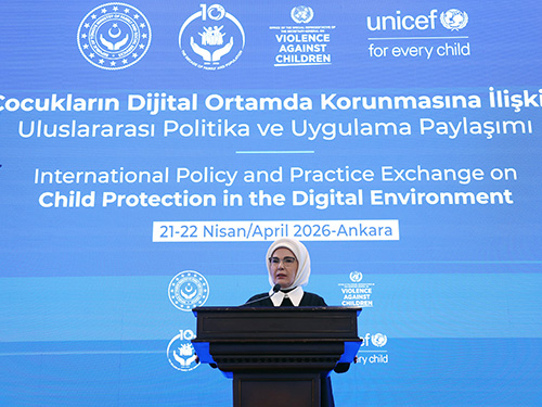 First Lady Erdoğan attends “International Policy and Practice Exchange on Child Protection in the Digital Environment” meeting