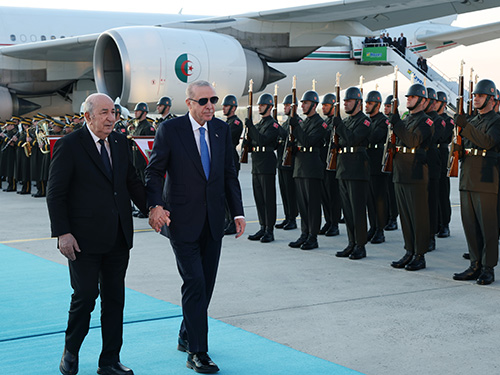 President Erdoğan welcomes President Tebboune of Algeria