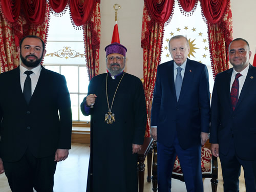 President Erdoğan receives Armenian Patriarch Maşalyan of Türkiye