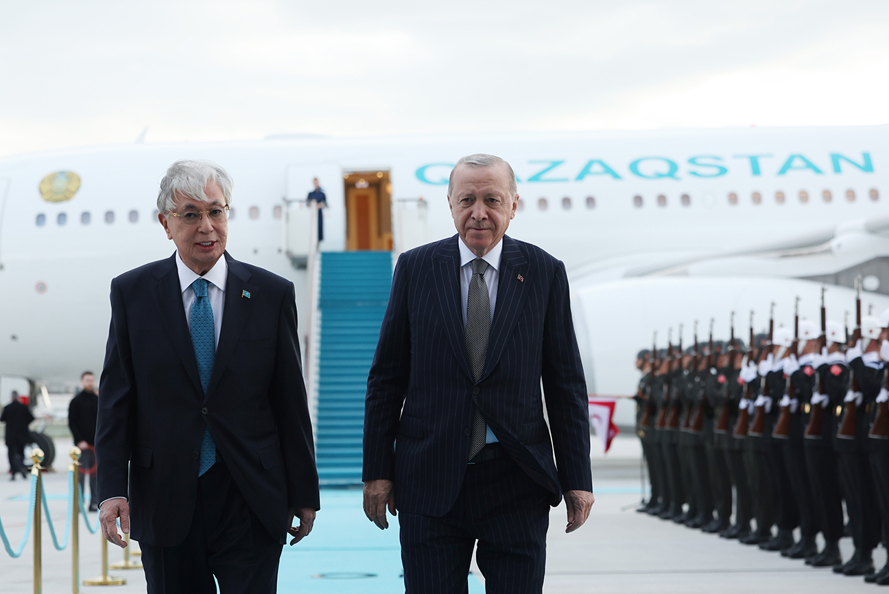 President Erdoğan welcomes President Tokayev of Kazakhstan